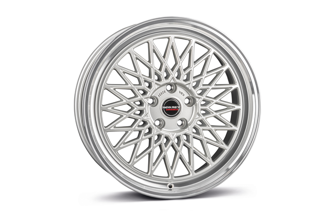 Borbet B Silver Rim Polished